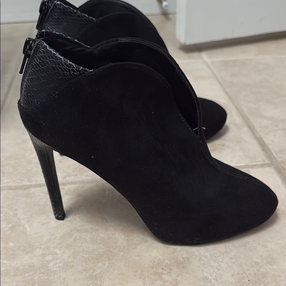 Nine West Black Heeled Ankle Boots